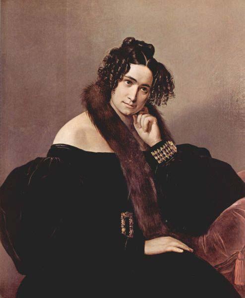 Francesco Hayez Portrait of Felicina Caglio Perego di Cremnago oil painting image
